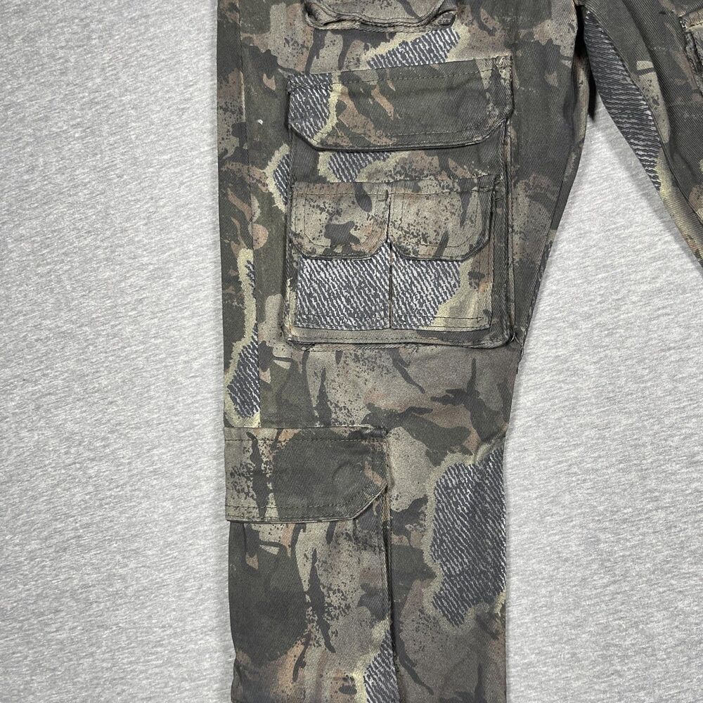 Waimea Cargo Pants Womens 20 Green Camo Stacked Fit Slim Twill Hunter Outdoor - Picture 10 of 14